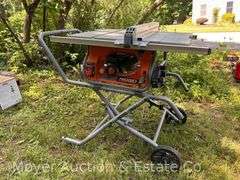 Rigid 10” Table Saw with Folding Stand