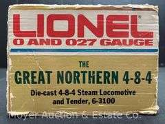 Lionel No. 3100 Great Northern Die Cast 4-8-4 Steam Locomotive and Tender, with Original Box