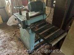 Delta DC-380 Thickness Planer, 3hp Motor, 14”w Feed, with Base and Roller Extensions
