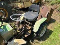 Pasquali 988 Italian Articulating Tractor with Loader, Blade and Box, 259 Hours