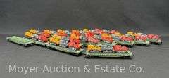 (15) Mantua HO Scale Flat Cars, with Tractors
