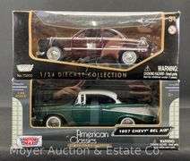 MotorMax 1949 Ford Coupe and 1957 Chevy Bel Air 1:24 Scale Die-Cast Cars