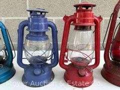 Group of 5 Camp/Barn Lanterns Incl. Dietz