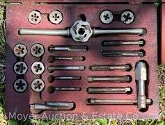 (2) Vintage Tap and Die Sets with Wooden Cases