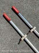 Pair of Caviness Boat Oars, Aluminum with Plastic Ends, 72" Long