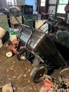 Toro Push Mower and Tow-behind Garden Cart with Other Parts Mower