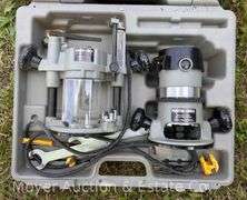 Porter Cable Router with Base, Accessories, and Case