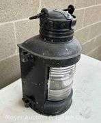 Perko Marine Navigation Lantern, Clear Glass Lens, 15"h