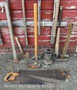 Group of Hand Tools incl. Sledge Hammers, Axes, Etc.