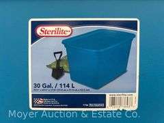 (7) Asst. Plastic Storage Totes with Lids