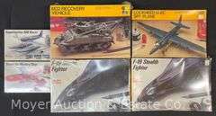 (6) Testor Plastic Model Kits, Sealed in Plastic, 1/35 and 1/48 Scale