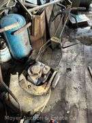 (3) Vintage Push Lawn Mowers & Onan Generator