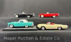 (4) Ford Thunderbird 1:18 Scale Die-Cast Models