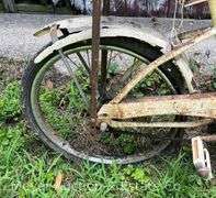 Vintage Banana Seat Bike, Rusty