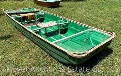 11’ Fiberglass Jon Boat, Condition Unknown