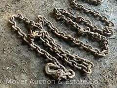 Chain with Hooks on Both Ends, Rusty, 16' Long