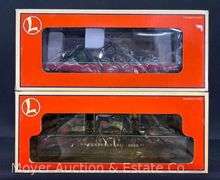(2) Lionel Flatcars with Mack Trucks, No. 17534 and 17518, with Original Boxes