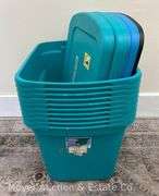 (10) Sterilite 18 Gallon Storage Totes with Lids