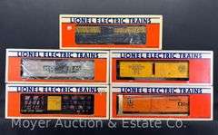 (5) Lionel Freight Cars, with Original Boxes