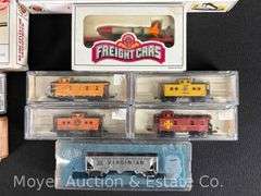 (11) Asst. Con-Cor, Bachmann and Life-Like N Scale Freight Cars, with Plastic Cases
