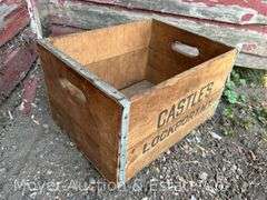 Castle's Lockport, NY Wood Crate, 17"x13"x10"h
