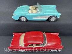 Chevy Corvette and Chrysler 300B 1:18 Scale Die-Cast Models