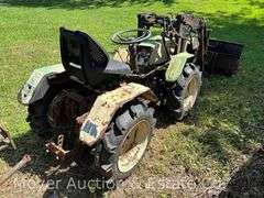 Pasquali 988 Italian Articulating Tractor with Loader, Blade and Box, 259 Hours