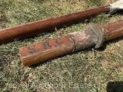 Antique Wood Boat Oar, 2 Pieces, 54" and 62" Long