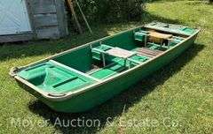 11’ Fiberglass Jon Boat, Condition Unknown