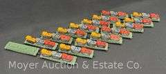 (15) Mantua HO Scale Flat Cars, with Tractors
