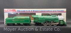 Lionel No. 8702 Southern Crescent Die Cast 4-6-4 Steam Locomotive and Tender, with Original Box