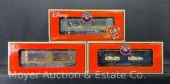 (3) Lionel Mint and Museum Cars, No. 19649, 19682 and 19669, with Original Boxes