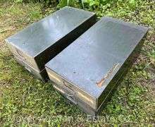(4) Individual Metal Single Drawer Cabinets, 13”x24”x5”h Each