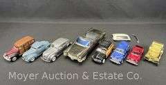 (8) Asst. Model Cars, 5"-10" Long
