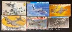 (6) Revell Plastic Plane Model Kits, All Sealed in Plastic, 1/72 Scale