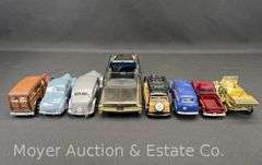 (8) Asst. Model Cars, 5"-10" Long