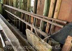 Antique 40’ Wooden Extension Ladder