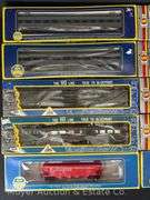 (14) AHM HO Scale Freight and Passenger Cars, with Original Boxes
