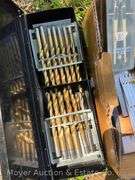 Group of Asst. Hand Tools, Drill Bits, Bottle Jack, Tin Snips, Etc.