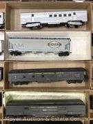 (20) Athearn HO Scale Freight and Passenger Cars, with Boxes