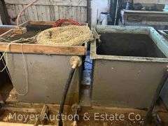 (4) Steel Fiberglass Lined Tanks, 34”x34”x30”h Overall, 30”x30”x30” Inside Dimensions