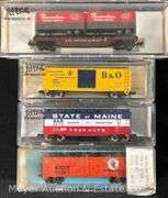 (12) Asst. Atlas N Scale Freight Cars, with Plastic Cases