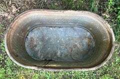 Galvanized Stock Water Tank, 46"w x 24"h