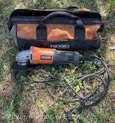 Rigid Corded Angle Grinder, with Accessories and Bag