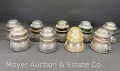 (9) Asst. Glass Insulators