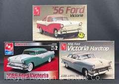 (3) AMT Ford Victoria Plastic Model Kits
