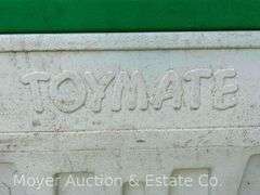 (7) Plastic and Metal Milk Crates with Plastic ToyMate Box, 34”x19”x19”