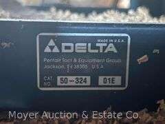 Delta DC-380 Thickness Planer, 3hp Motor, 14”w Feed, with Base and Roller Extensions