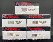 (5) Lionel Two Tier Auto Carriers, with Original Boxes