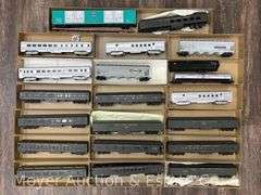 (20) Athearn HO Scale Freight and Passenger Cars, with Boxes